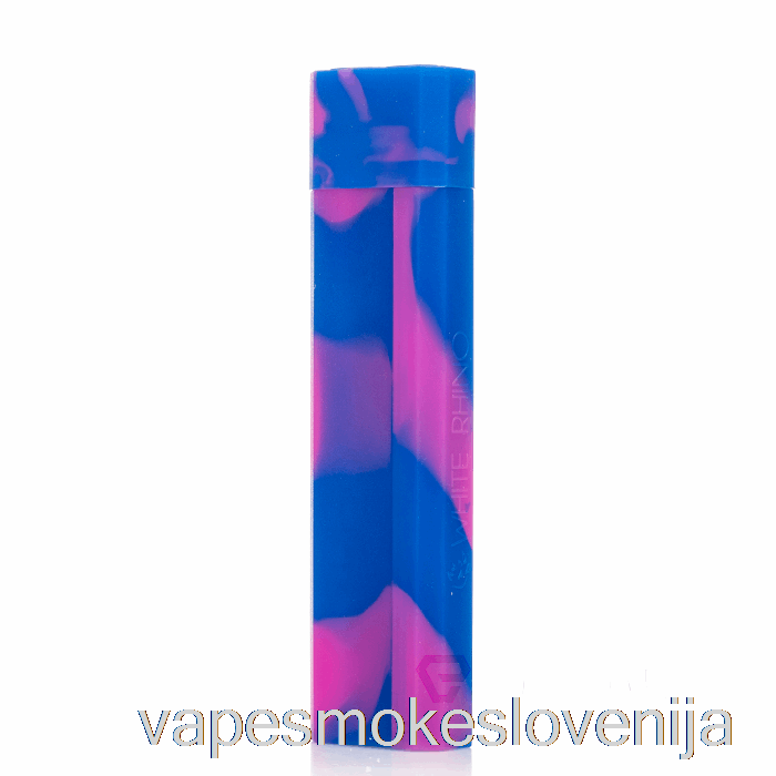 Vape Slovenija White Rhino Silicone Dab Out [pyrex] Purple Blue